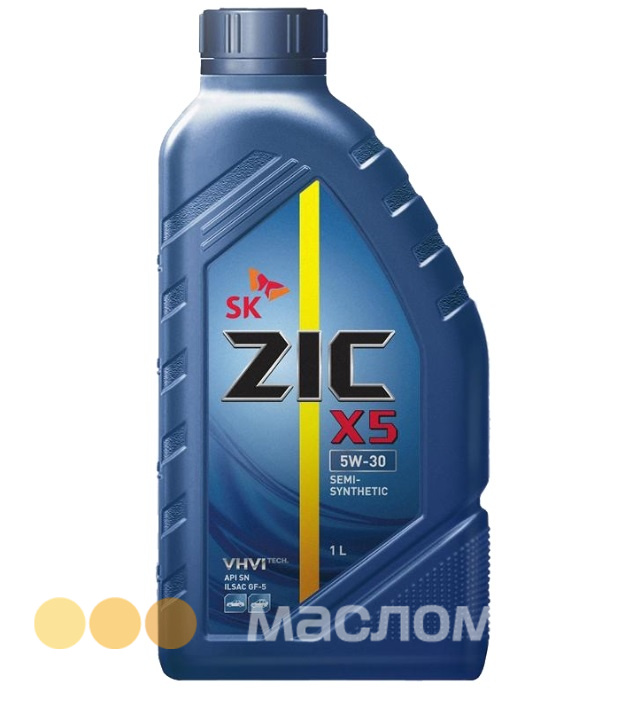 Моторное масло ZIC X5 5W-30 полусинтетическое SP 1 л. купить в