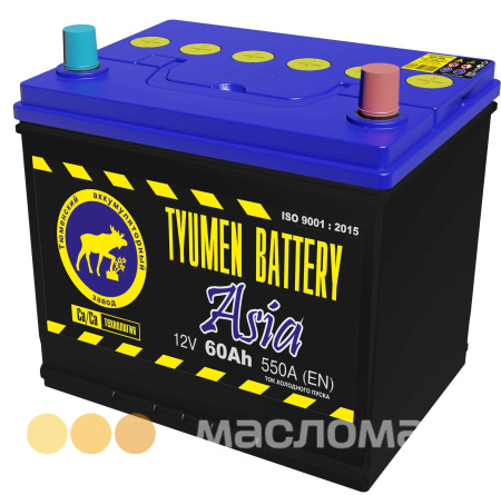 60 о.п. Tyumen Battery ASIA D23 550А (231*173*223)