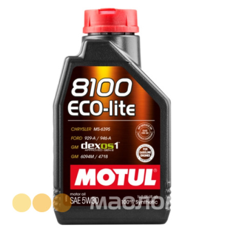 5/30 8100 Eco Lite MOTUL   1л. синт. API SN Масло моторное /кор.12шт./