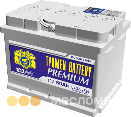 60 п.п. Tyumen Battery "PREMIUM" 540А (242*175*190)