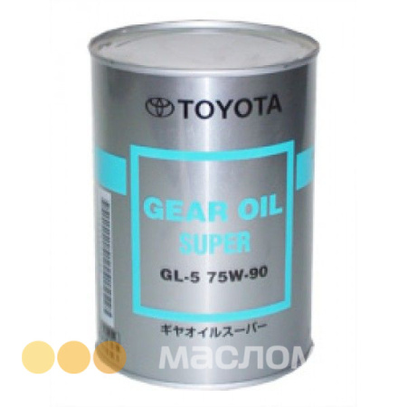 75/90 Gear Oil Super TOYOTA   1л. API GL-5 Жидкость для дифференциалов /кор.24шт./ ж/б