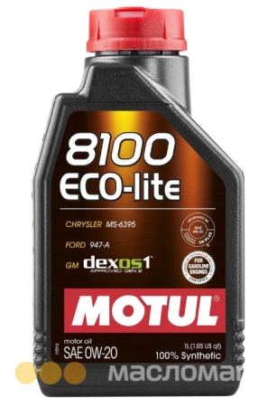 0/20 8100 Eco-Lite MOTUL   1л. синт. API SN Масло моторное /кор.12шт./