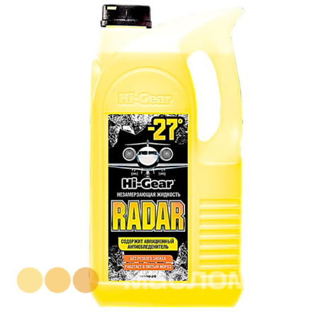 Омыватель стёкол зимний (-27) с авиационным анти обледенением RADAR HI-GEAR   4л. HG5688 /кор.3шт./